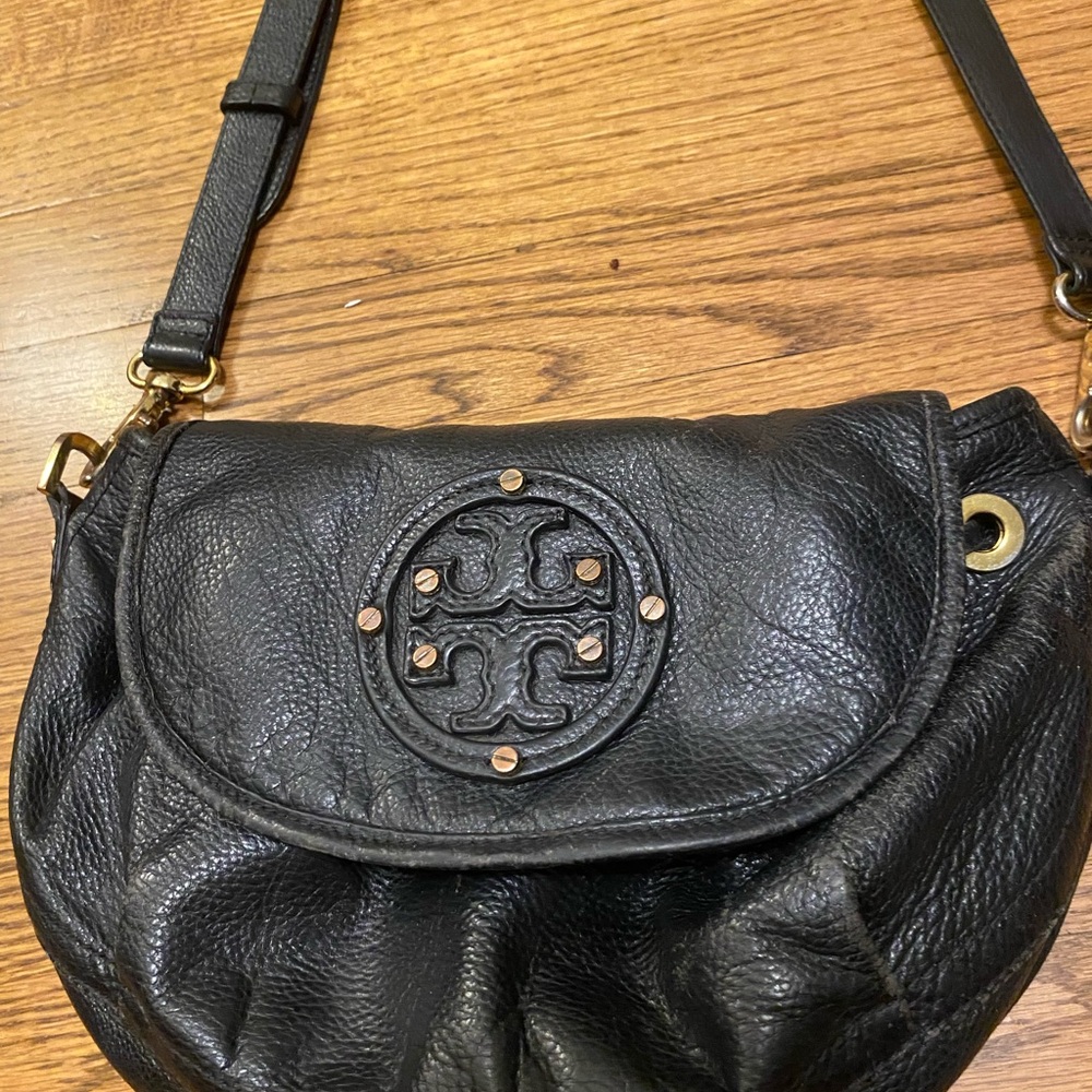 Tory Burch Black Leather Crossbody Bag
